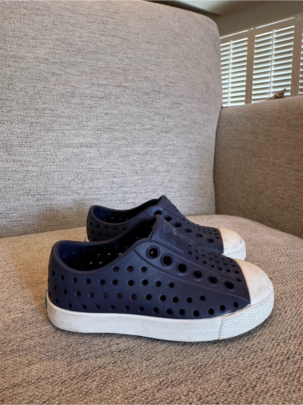 Native Jefferson Perforated Sneakers - Navy